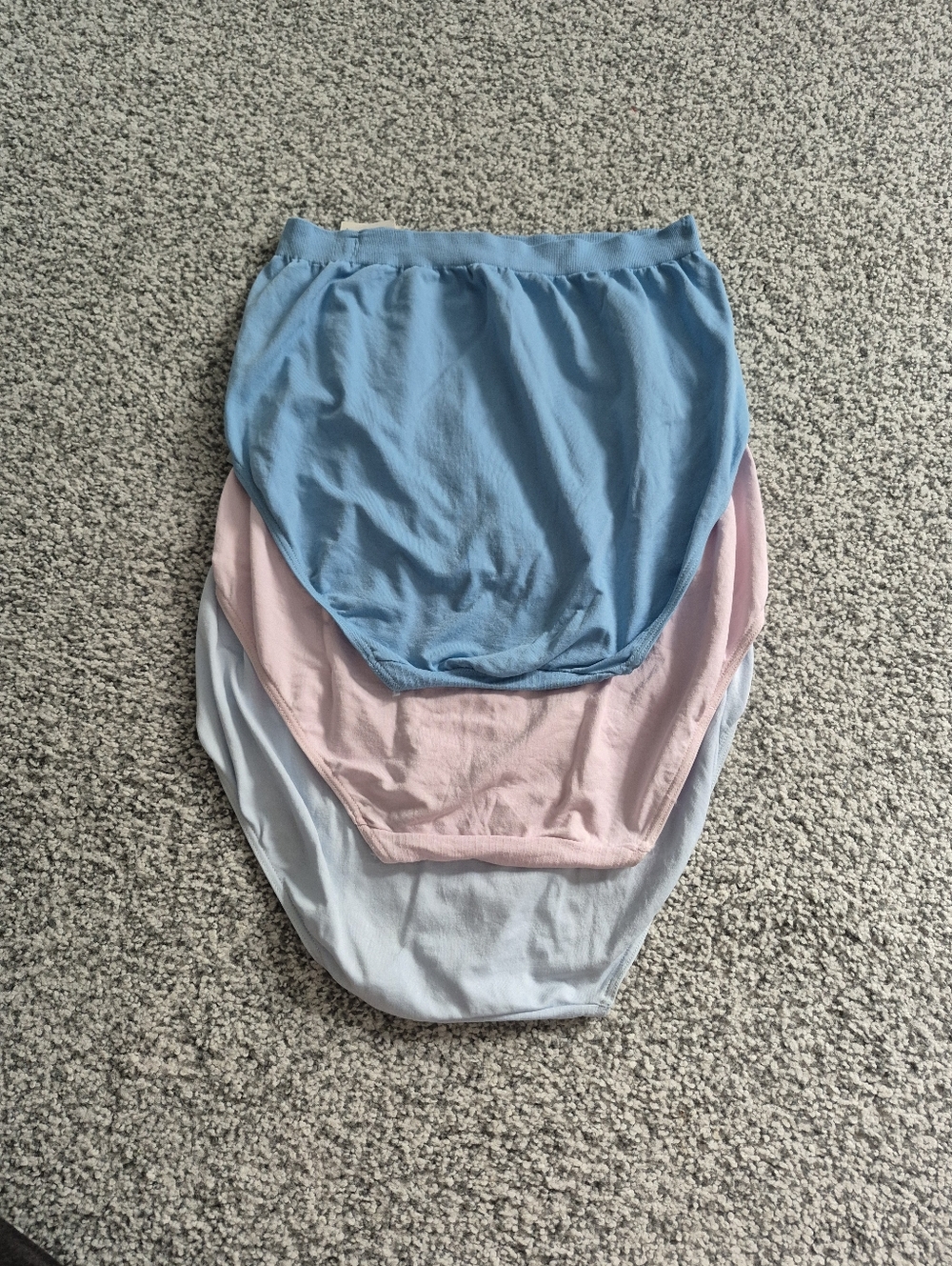 3 pair Nylon with cotton crotch Panties by Barely There Size 6/7 Style 2803 - Picture 2 of 5